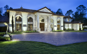 Classic Transitional Luxury Custom Home Front