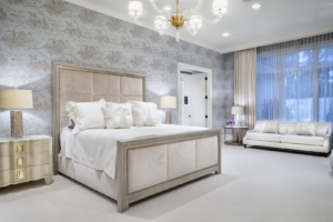 Classic Transitional Luxury Custom Home Bedroom
