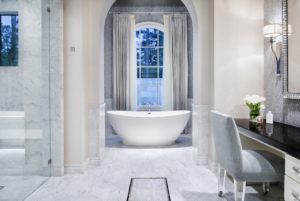 Classic Transitional Luxury Custom Home Bath