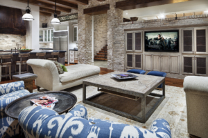 Hill Country Custom Luxury Modern Home - Living Room